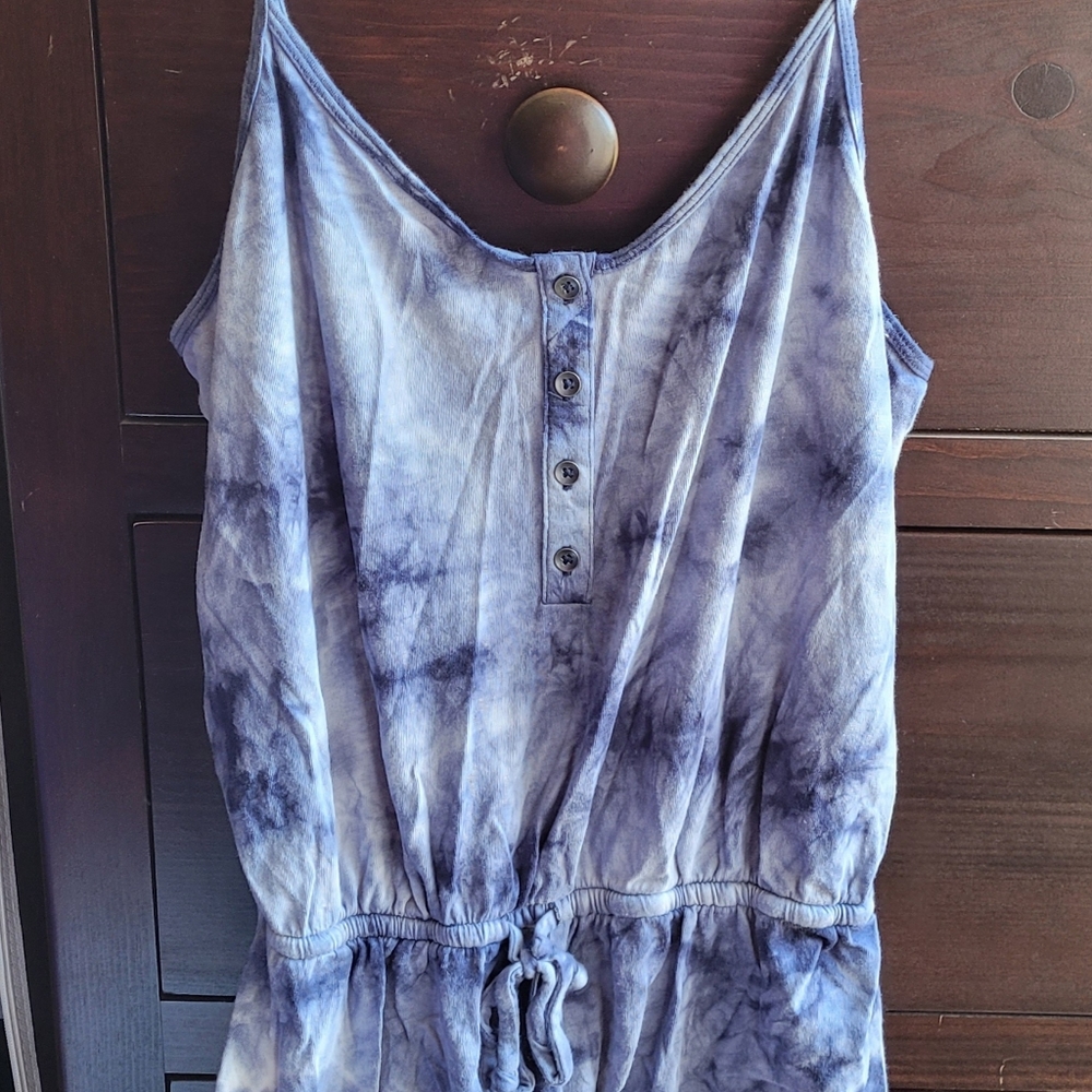 Blue tie-dye aeropostale romper (medium)